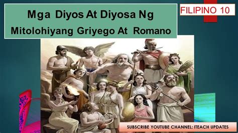 Mga diyos at diyosa sa mitolohiyang griyego at romano